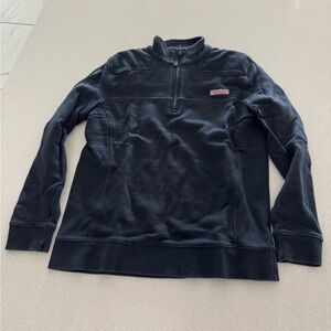 Vineyard Vines Navy Zip-Up Sweater